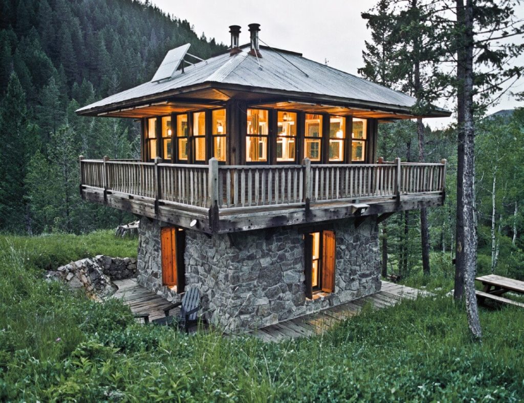 tiny stone home