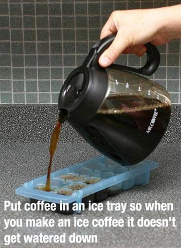 coffee ice cubes for iced coffee