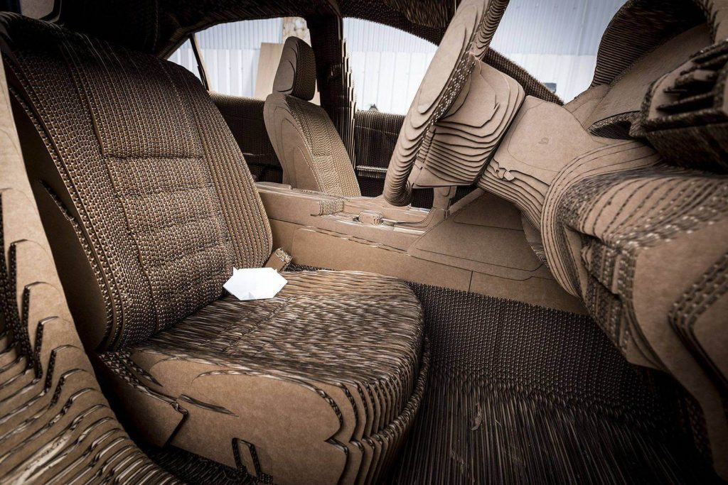 Cardboard seats