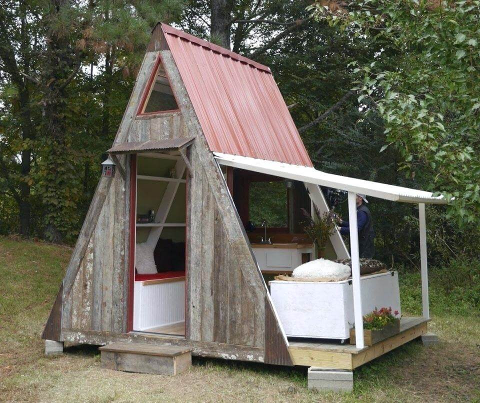 The A-frame Cabin, livable tiny home tent
