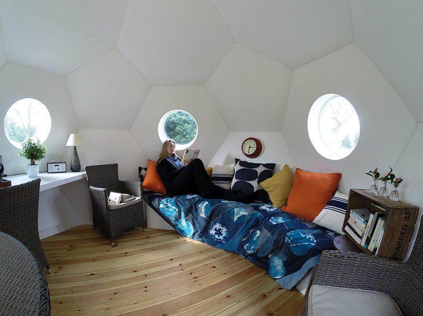 The living pod tiny home interior