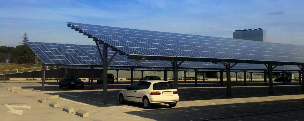 Solar power car park