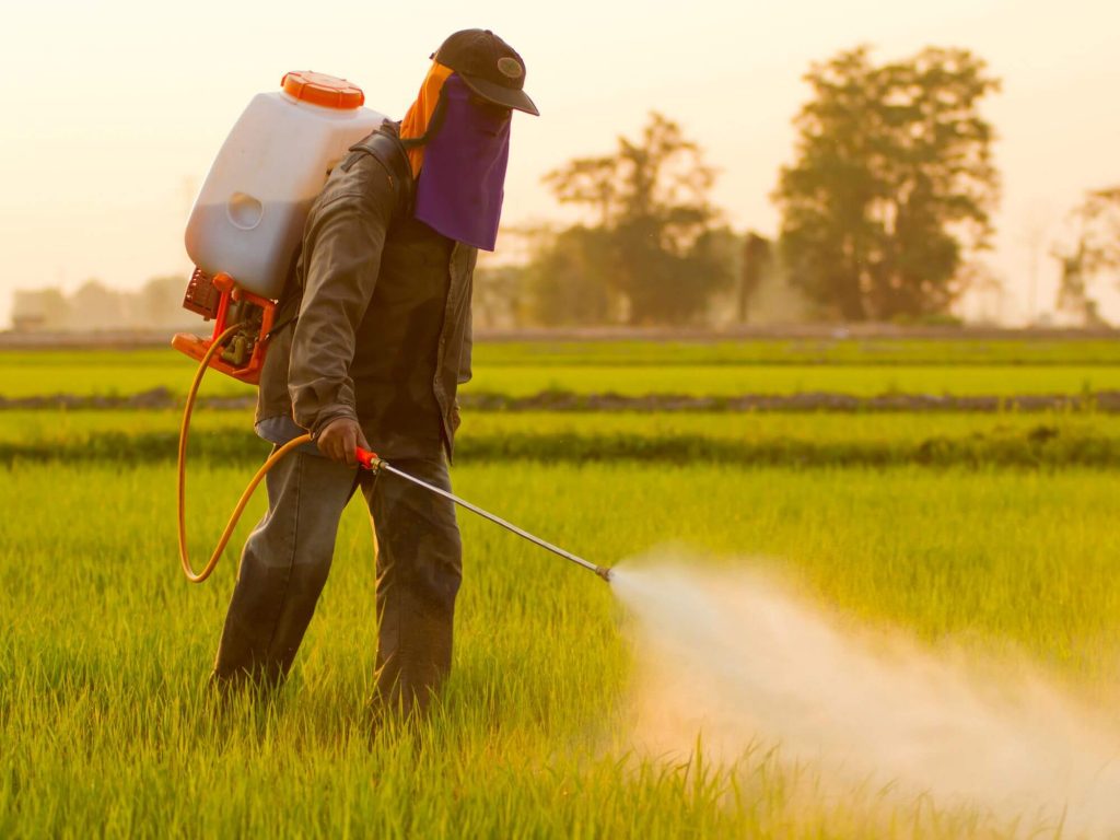 Pesticide spraying