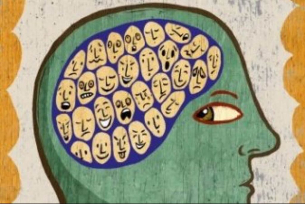 An artist impression of schizophrenia