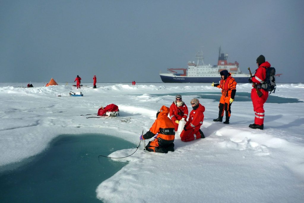 scientists from Germany's Alfred Wegener Institute (AWI) collected ice samples during Arctic expeditions and found microplastics in them upon analysis