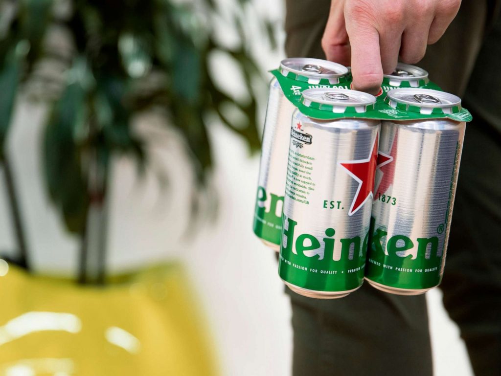 Heineken Finds An Eco-Alternative To Plastic Rings And Shrink Wrap