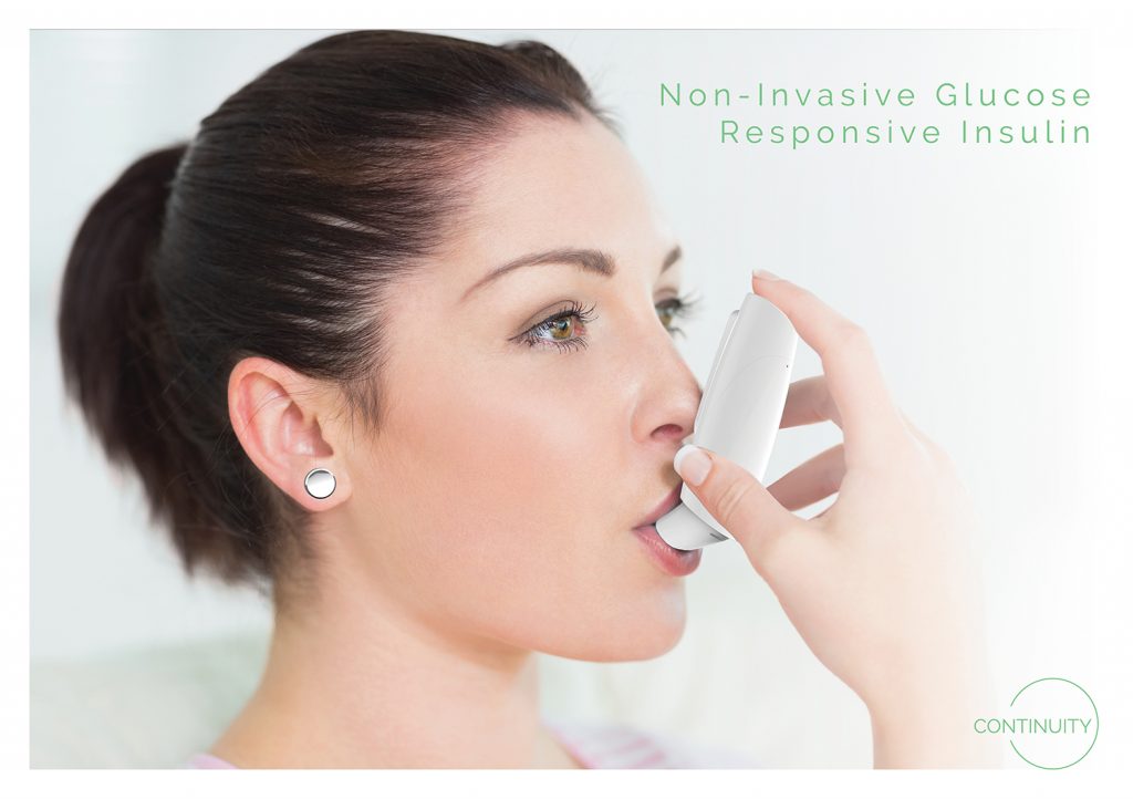 Non-invasive glucose responsive insulin