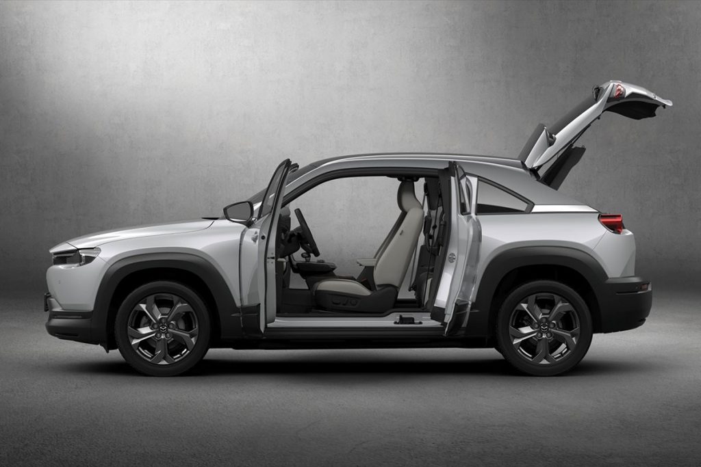 Mazda's first mass-produced electric vehicle: the Mazda MX-30