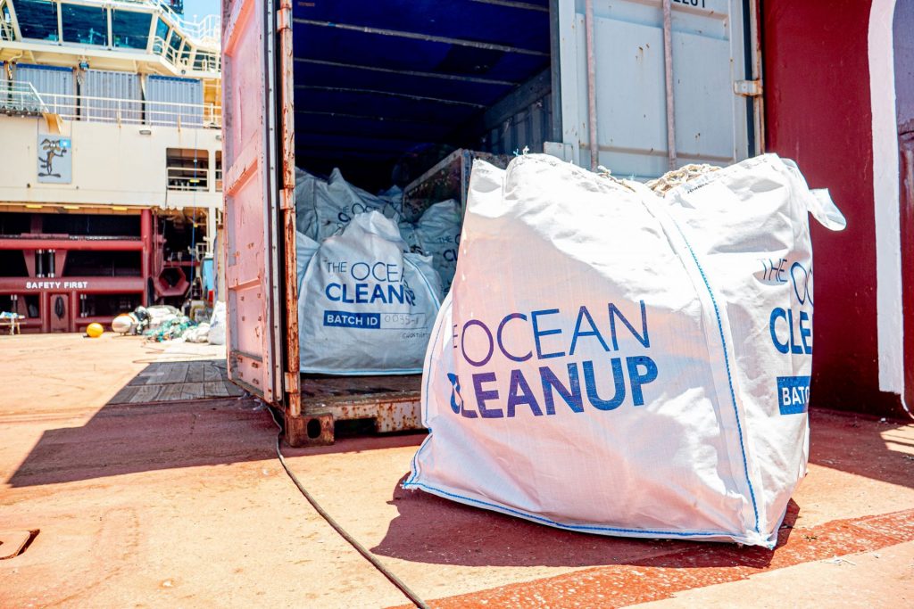 Plastic collected by The Ocean Cleanup officially reaches land.