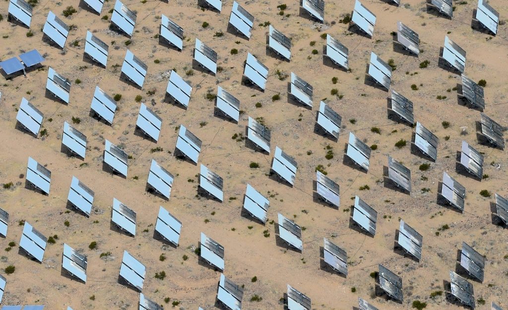 Desert solar panels 