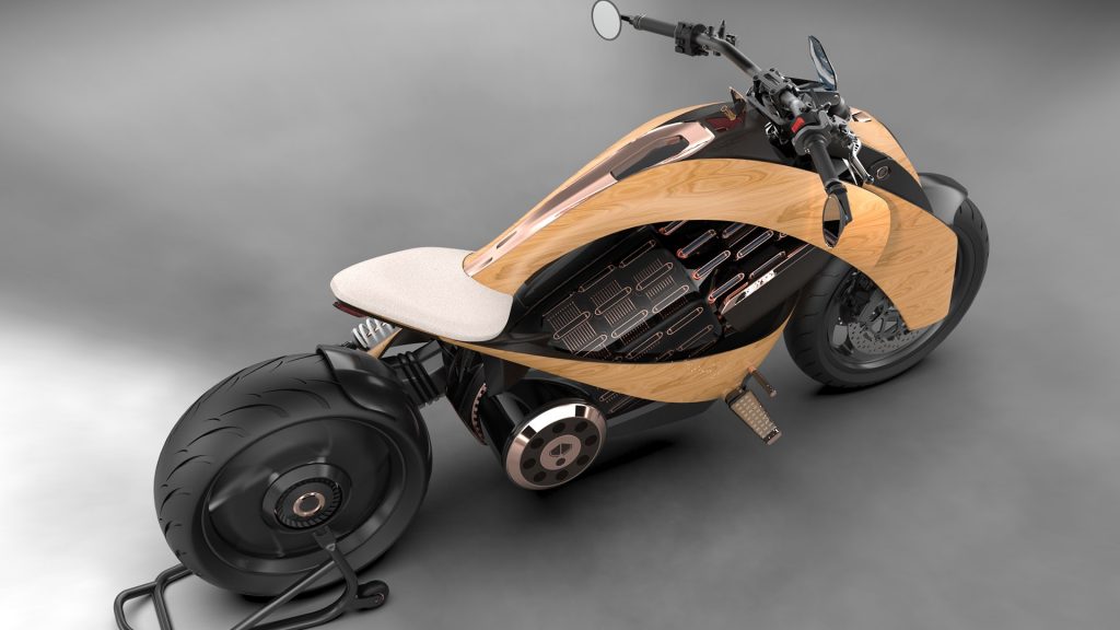 Overhead view of the Newron EV-1 