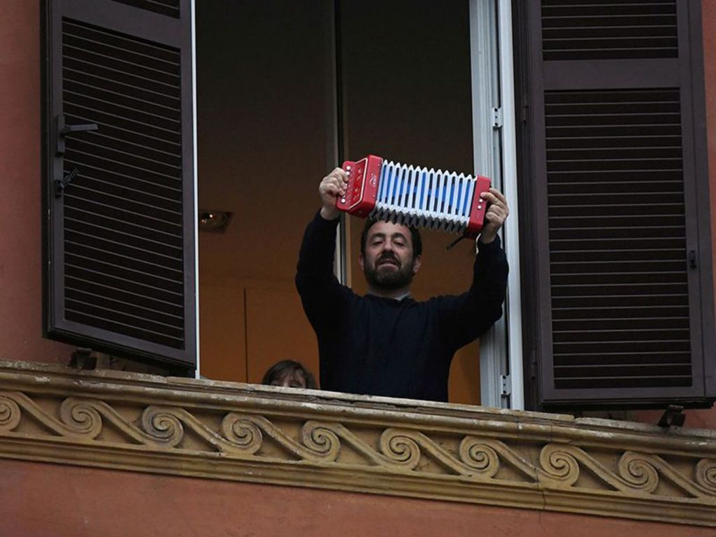 Italians Sing And Make Music From Their Balconies During Lockdown 
