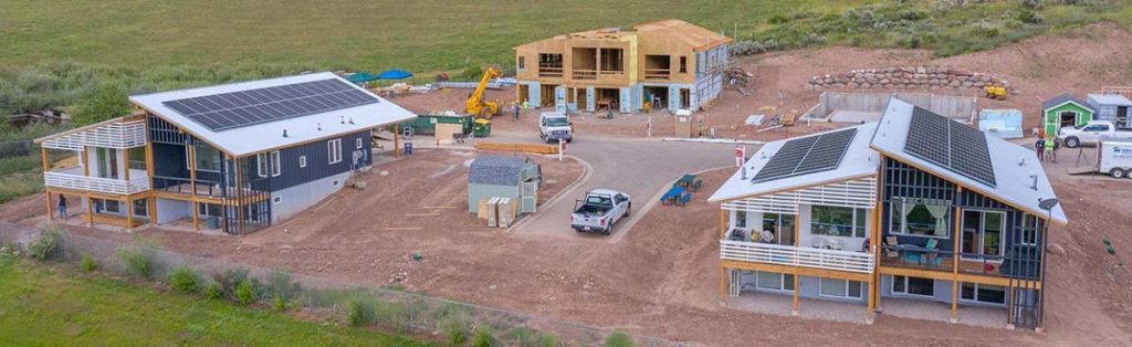 The affordable housing development features some of the most energy efficient residential homes ever built, all controlled by computers as part of an autonomous grid.