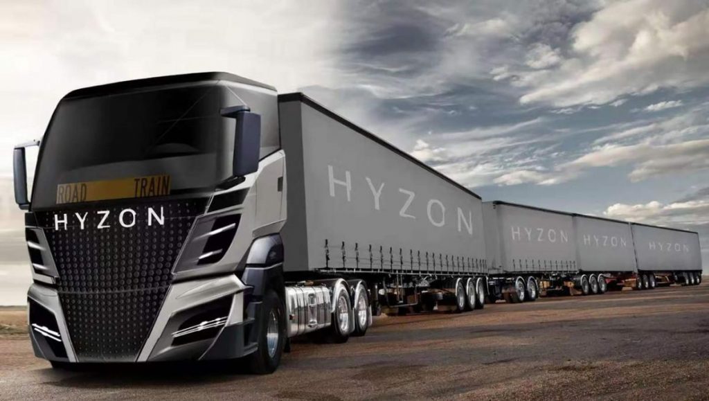 Hyzon Motors heavy duty hydrogen semi-truck
