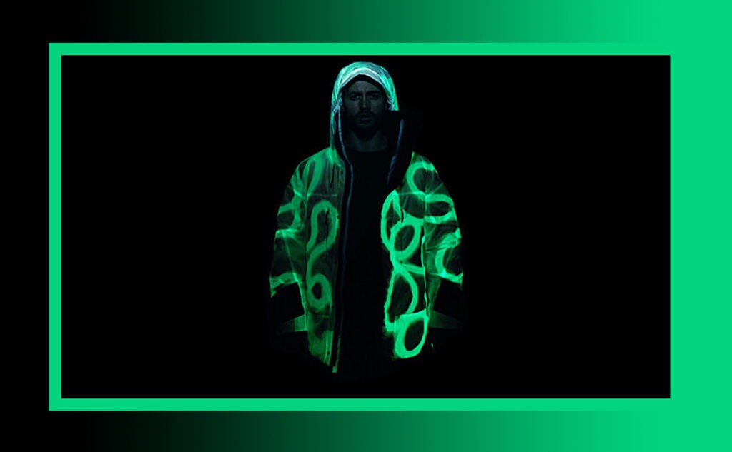 This Arctic Puffer Jacket Stores Sunlight And Glows In The Dark