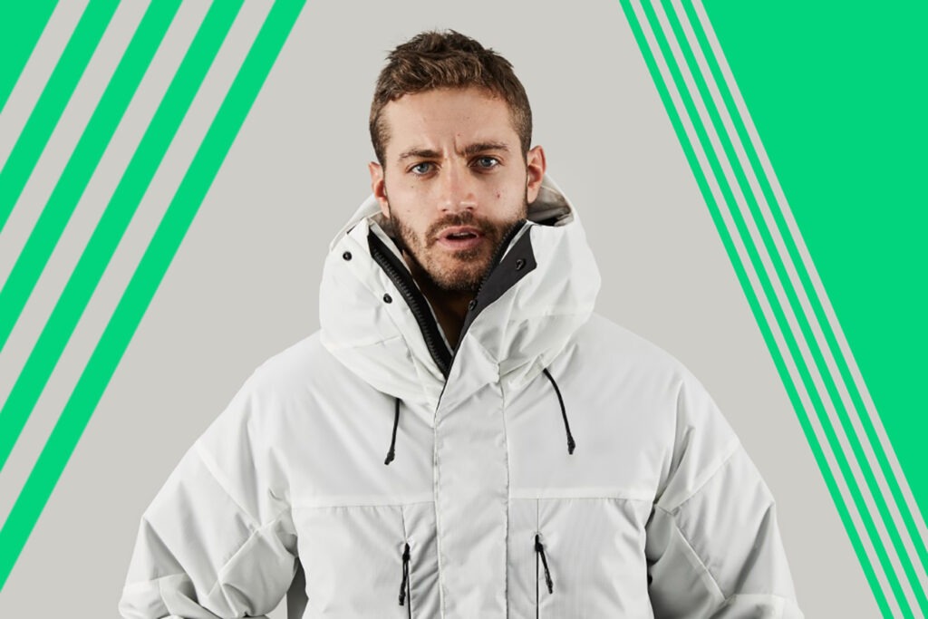 This Arctic Puffer Jacket Stores Sunlight And Glows In The Dark