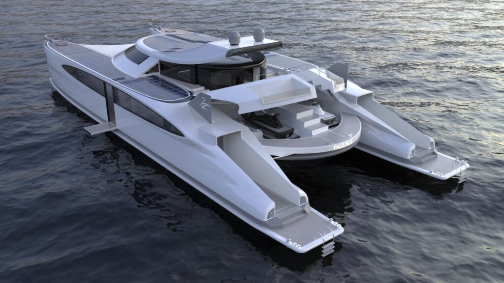 Solar-Powered Amphibious Superyacht Can Move On Sand Like A Crab