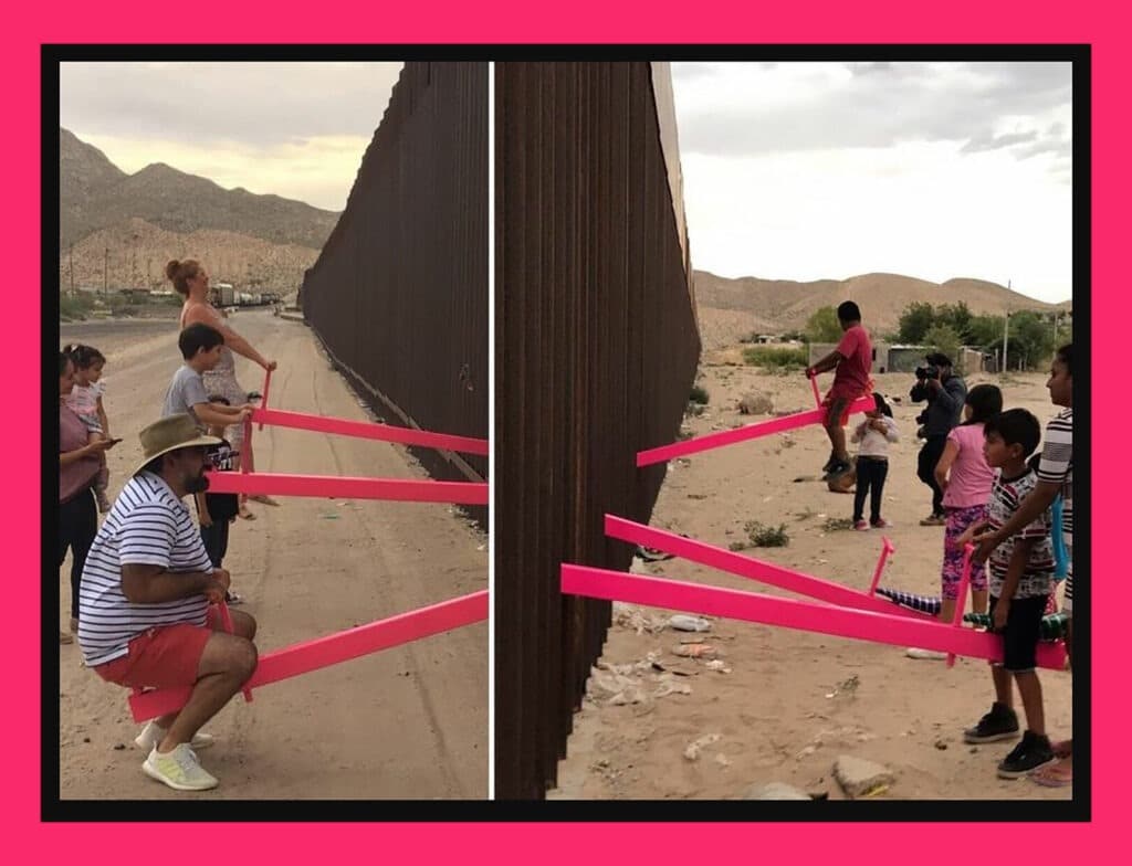 Pink Seesaws On US-Mexico Border Wins Design Of The Year 2020