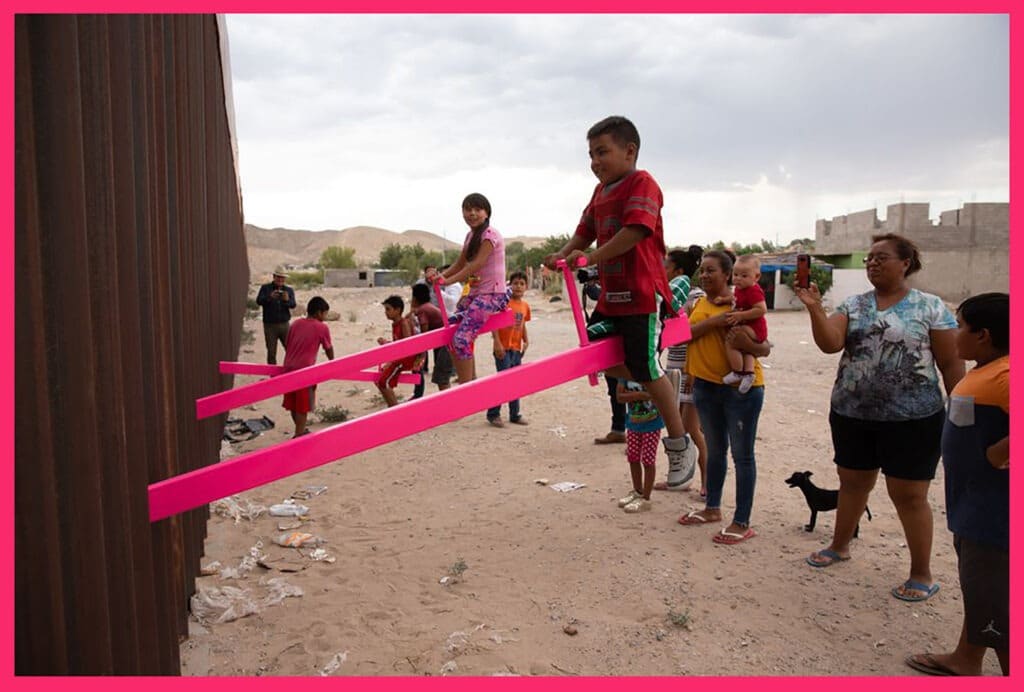 Pink Seesaws On US-Mexico Border Wins Design Of The Year 2020
