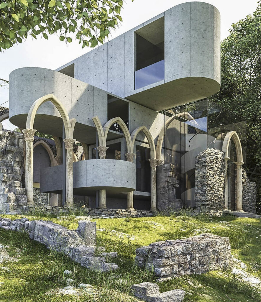 House Inside a Church