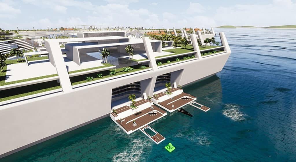 Human-Made Floating Island City In The Caribbean Sea Offers Affordable Homes