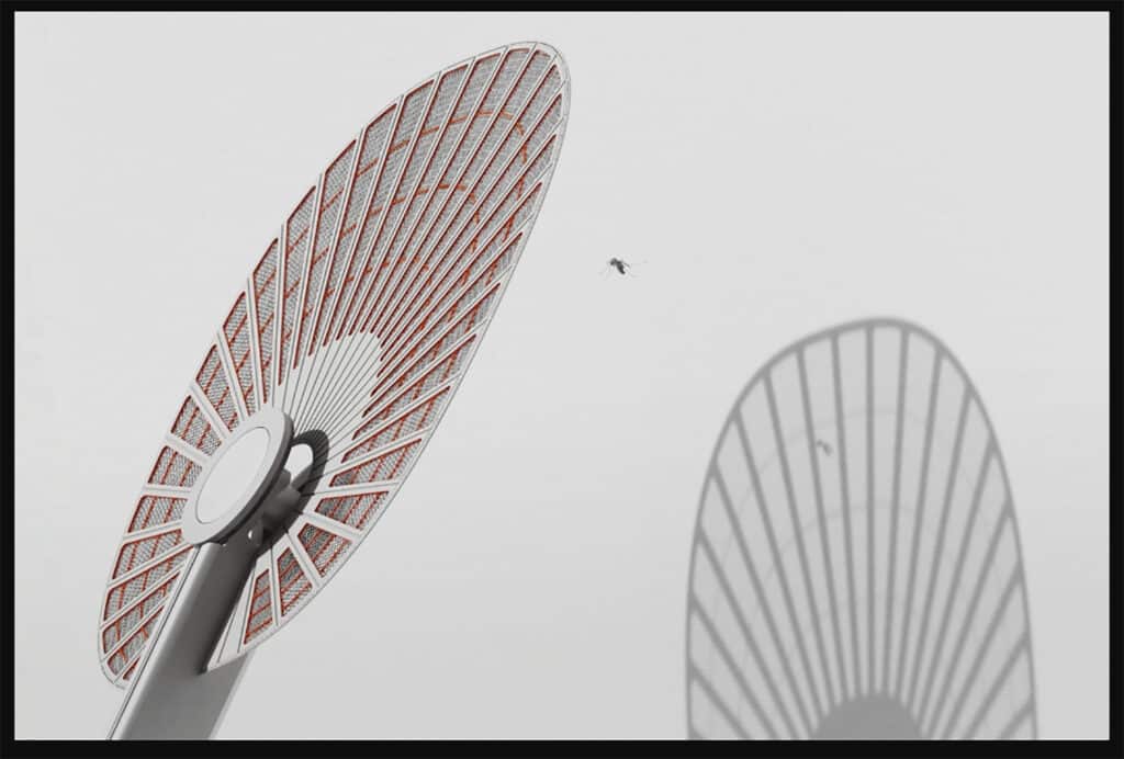 A Folding Fan Inspired This Clever Electric Fly Swatter