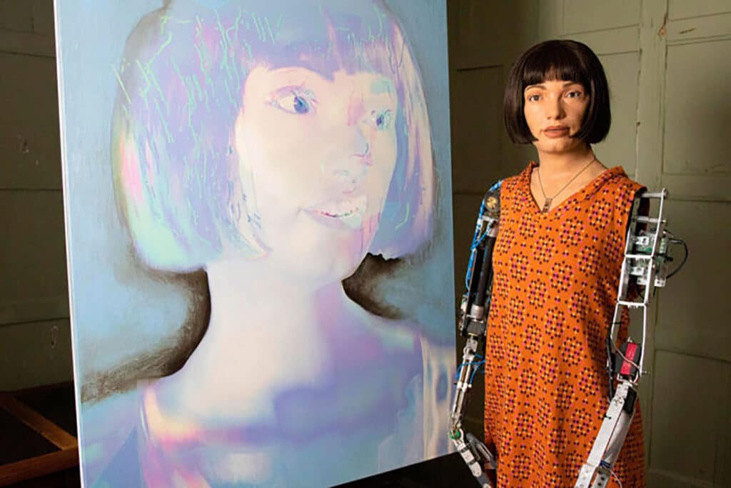 World’s First Robot Artist To Exhibit Self-Portraits This Summer