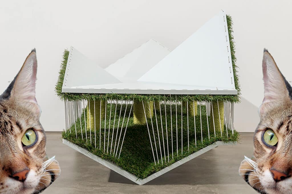 This Stylish Furniture Piece Doubles As A Cat Playground