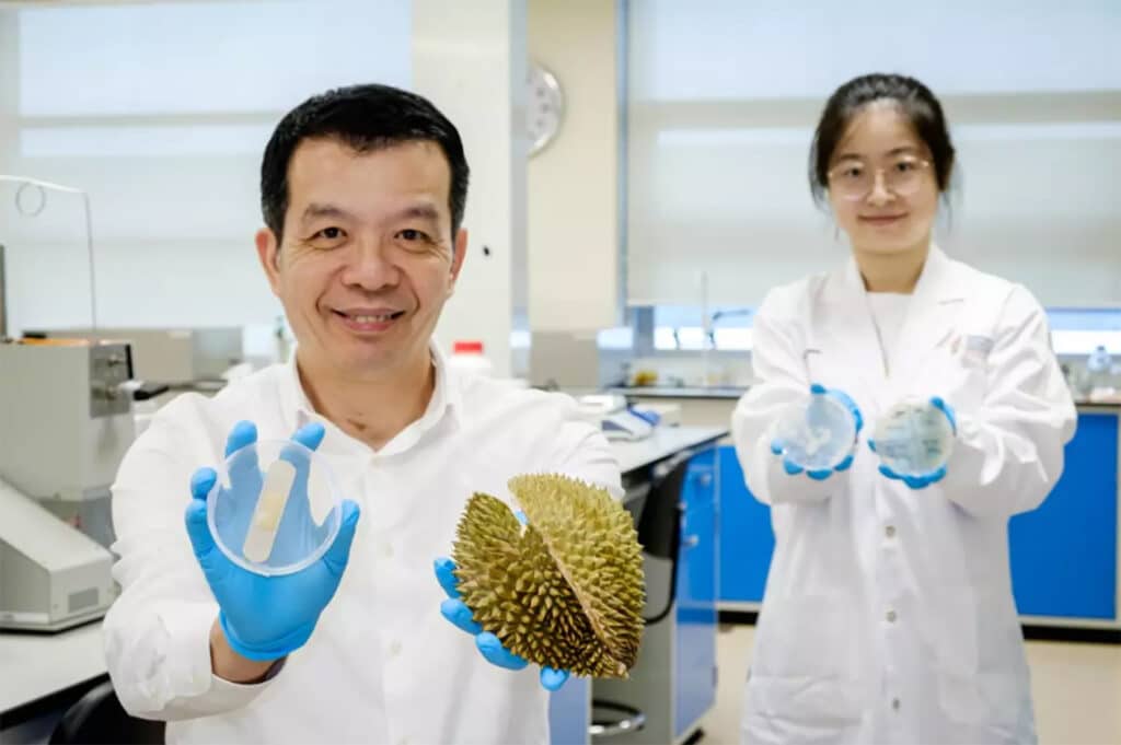 Antibacterial, Low-cost, Hydrogel Bandages Made From Durian Waste