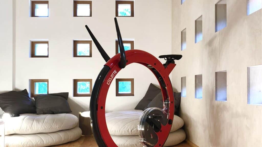 Super-Cool, Circular-Shaped Exercise Bike Looks Like Home Décor 