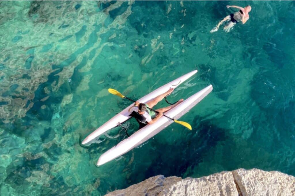 Portable Super Kayak Catamaran Fits Into A Bag For Easy Fun On The Go!
