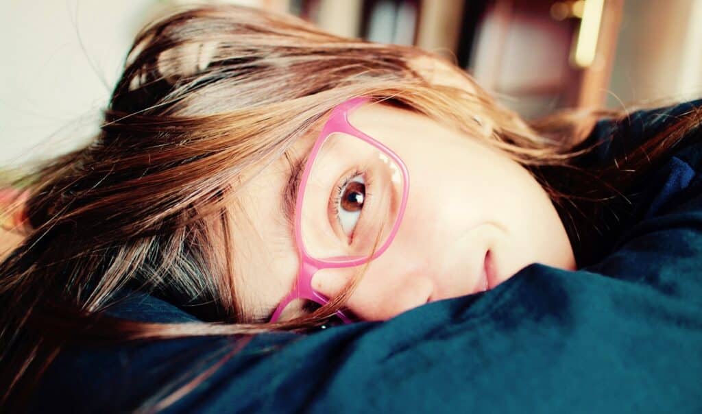 Child with glasses