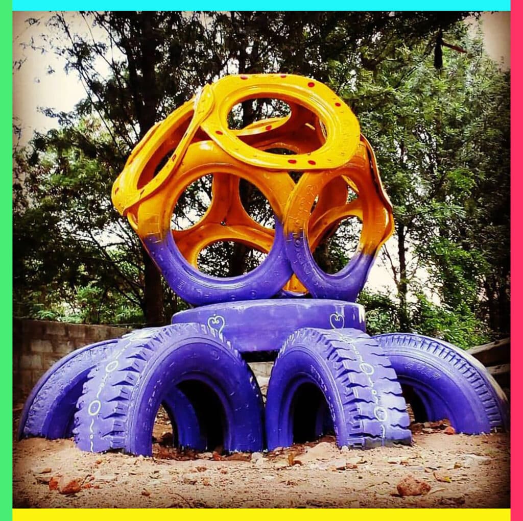 Recycled from tires