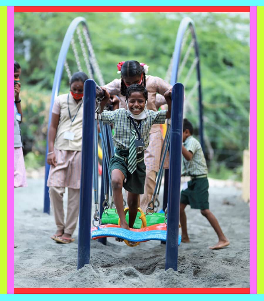 Incredible Team Speed-Builds Colorful Playgrounds From Trash