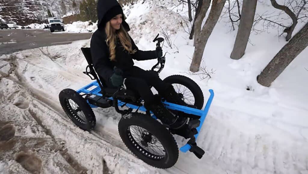 Cycle In The Snow With This Electric-Assist Bike Sled Hybrid