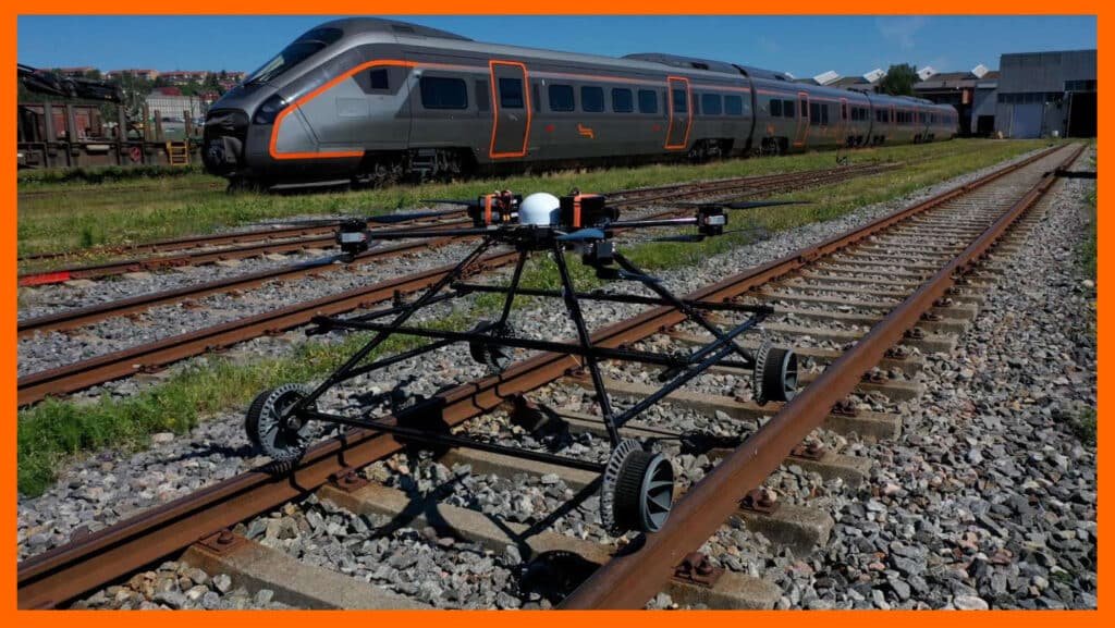 Drones Inspecting Railway Tracks, Power Lines, and More