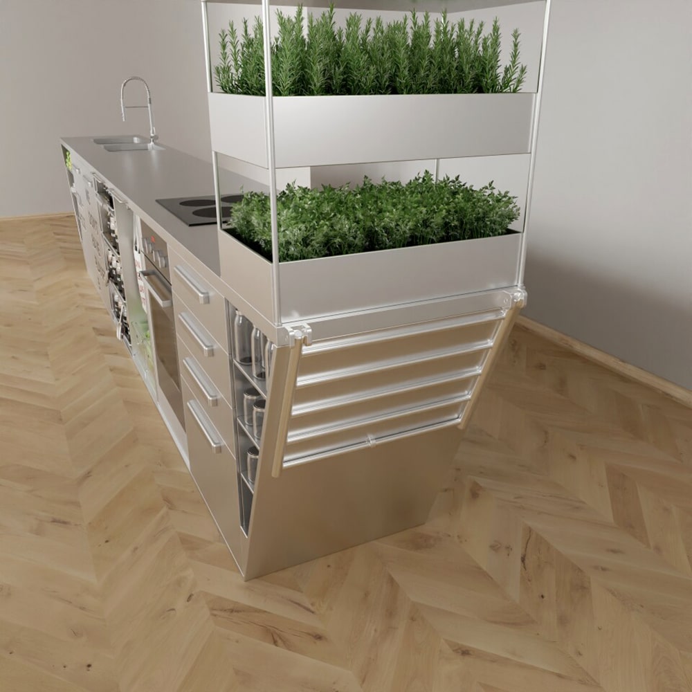 Vertical herb garden