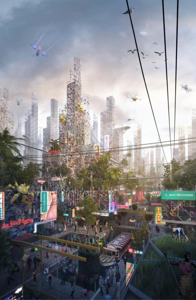 Floating nation concept art
