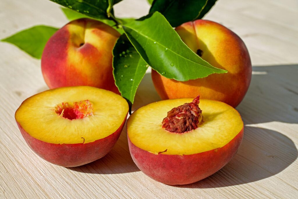 water-rich peaches