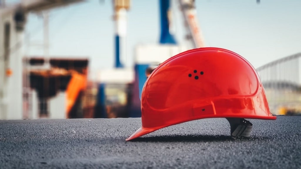 Construction worker helmet