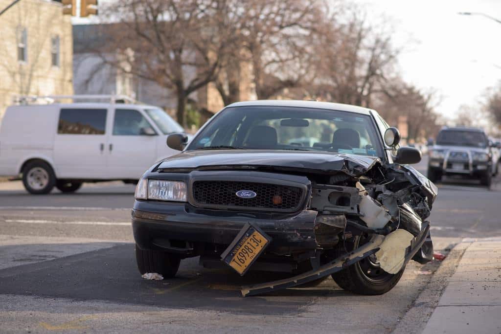 car after a crash