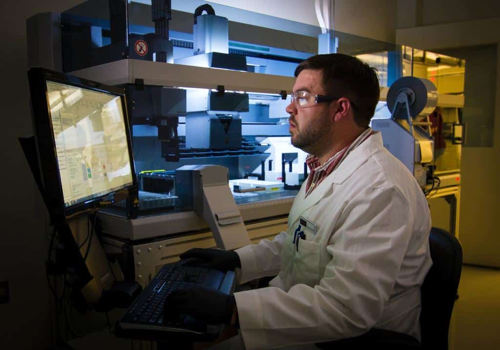 doctor using medical device