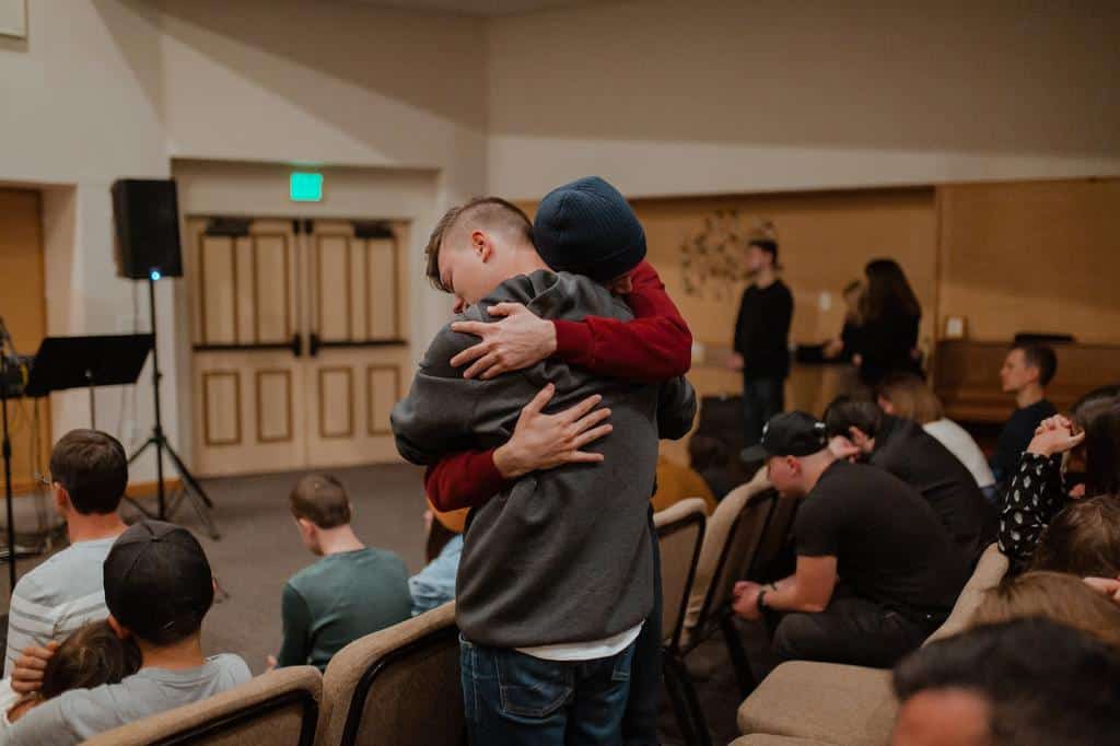 people hugging