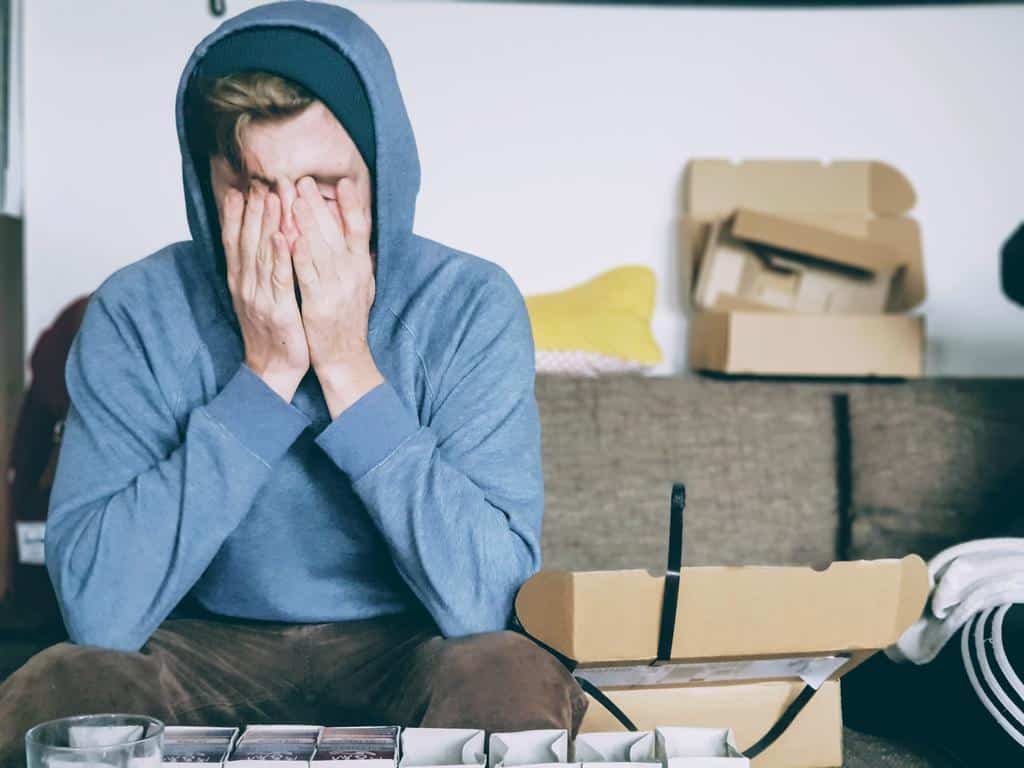 person experiencing pain