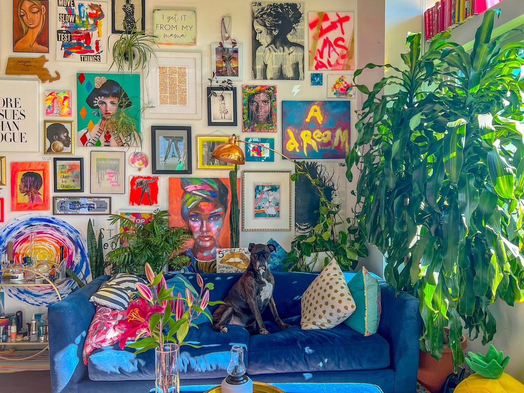 a room of upcycled junk becoming art