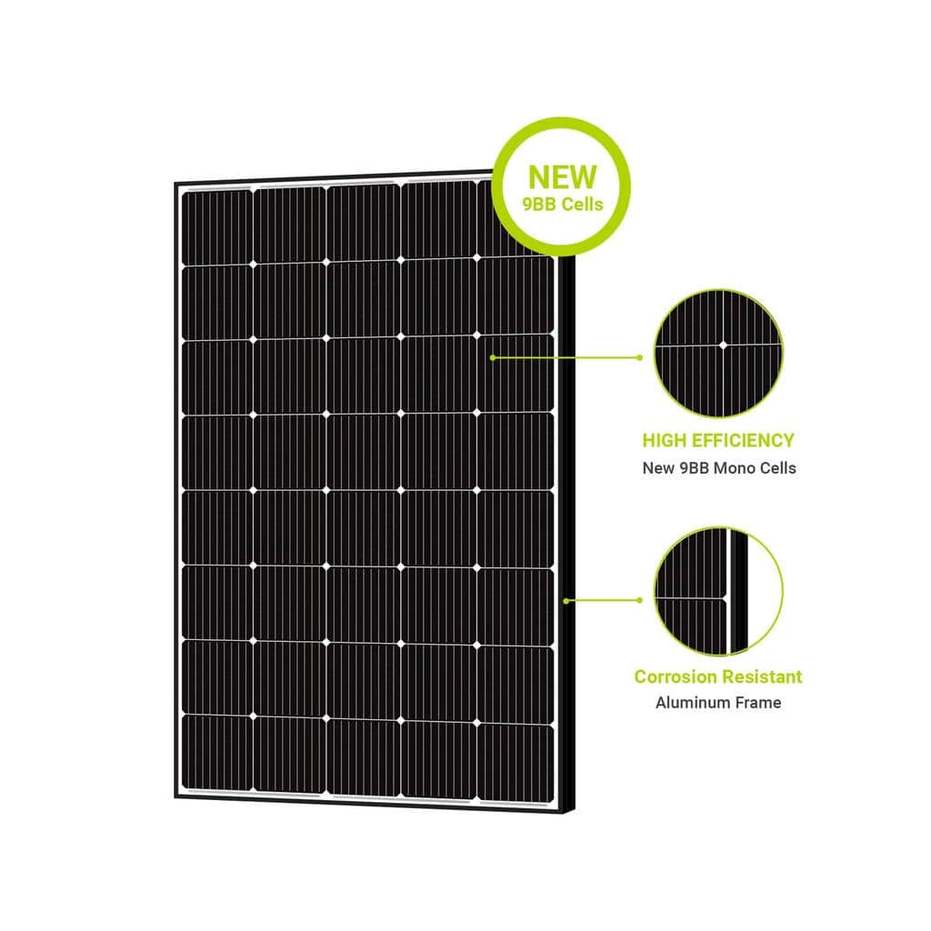 Newpowa monocrystalline solar panel