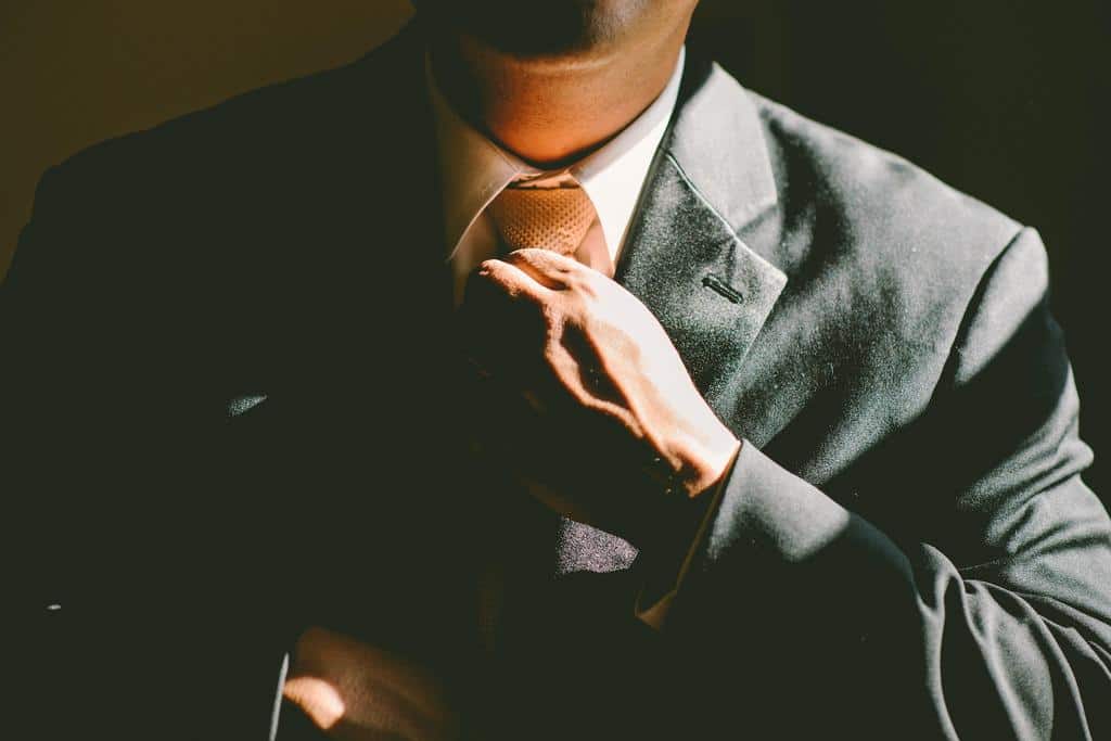 business person suit and tie