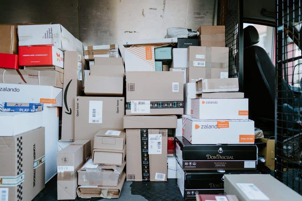 room full of mail