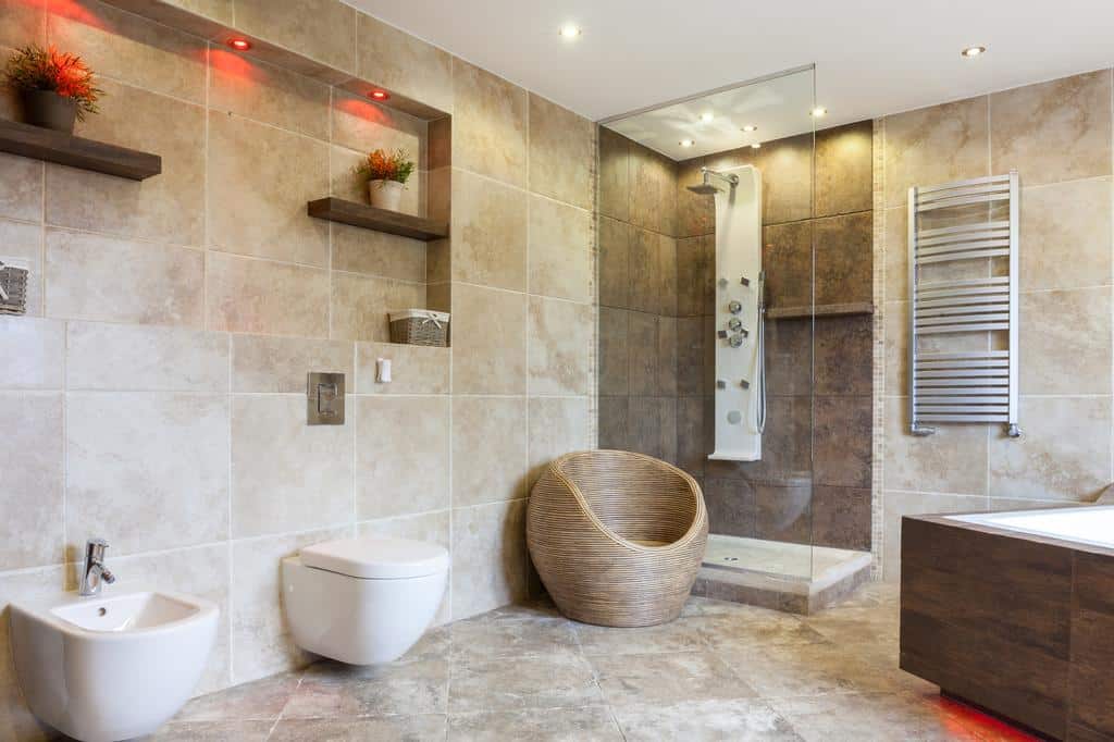 porcelain tile bathroom