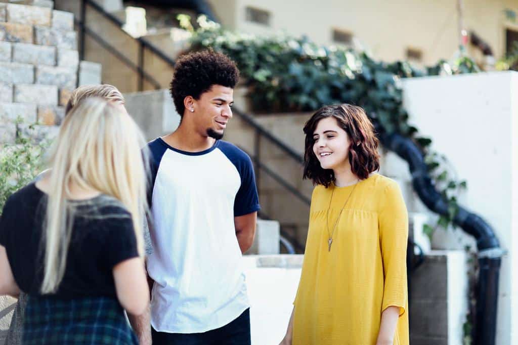 people hanging out